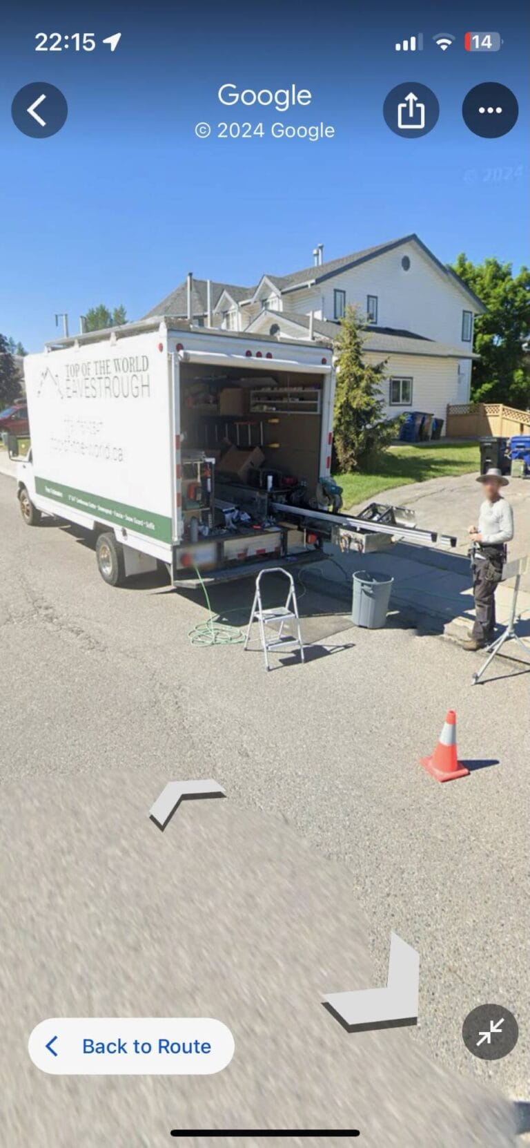 truck on google maps